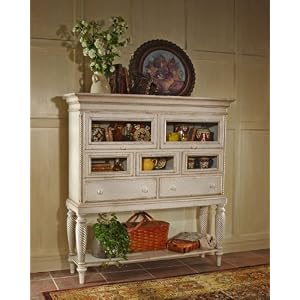 Wilshire Antique White Sideboard Cabinet