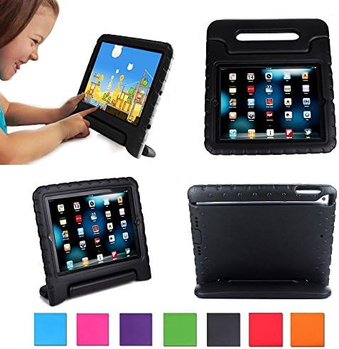 iPad Air Case, iPad Air Cover, DeeMall Multi Function Child/Shock Proof Kids Cover Case with Stand/Handle for Apple iPad Air/iPad 5 Tablet - !Black