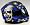 VIPER TROJAN SKULL MOTORCYCLE HELMET, BLUE, MEDIUM