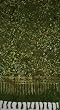 Half Sarong - Golden Vines on Green