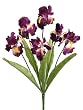 Twelve Bushes of 21" Artificial Iris (Six Flowers Per Bush)