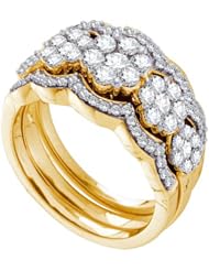 1.50CT DIAMOND FLOWER BRIDAL SET