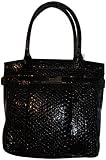 Women's Calvin Klein Tote Python Black Handbag