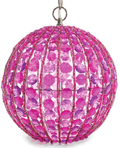 Molly `n Me Orb Hanging Light - Fuchsia/Purple