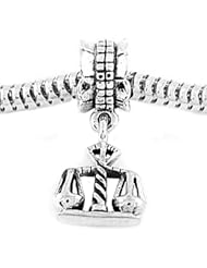 Sterling Silver Reflections Dangling Justice Scale European Bead
