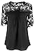 Manzocha Women's Lace Chiffon T Shirt Stitching Blouse Hollow Out Tops