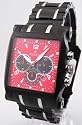 MENS CROTON STEEL3 EYE CHRONO DATE WATCH CC311210BKRD