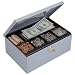 STEELMASTER Low Profile Steel Cash Box with Security Lock, 11.25 x 2 x 7.5 Inches, Gray (221618001)