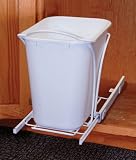 Amerock Single Bin Roll Out With 28 qt Basket White