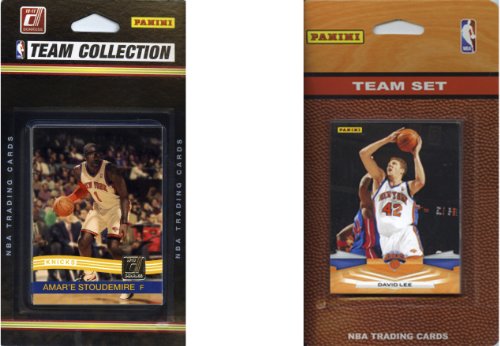 NBA New York Knicks 2 Different Licensed Trading Card Team Sets