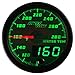 MaxTow Double Vision 280 F Water Coolant Temperature Gauge Kit - Includes Electronic Sensor - White Gauge Face - Green LED Illuminated Dial - Analog & Digital Readouts - for Trucks - 2-1/16