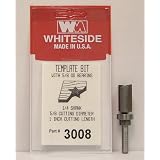 Buy 1 4 Shank, 5 8 Diameter x 1 Cutting Length x 2-1 2 OL, B9 Bearing - Template Bit,... by Whiteside