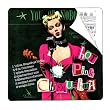 8" Square Glass Surface Saver Hot Pink Chihuahua