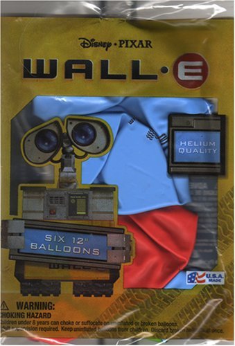 Disney Pixar Wall-E Balloons - Package of 6