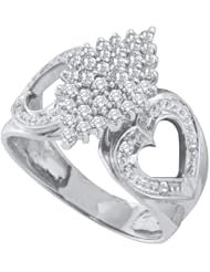 0.50CT DIAMOND CLUSTER RING