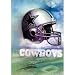 Dallas Cowboys (Helmet) Sports Poster Print - 17x11