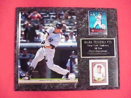 Yankees Mark Teixeira 2 Card Collector Plaque