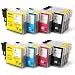 20 XL Patronen, kompatibel zu Brother (8x schwarz, 4x cyan, magenta, yellow)