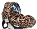 Lollipop Leopard/Blue with Trim Canopy INFANT CAR SEAT COVER