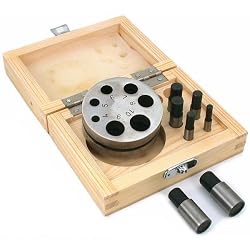 7 Disc Cutters Jewelers Holder Metalworking Punches