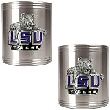 Great American Products LSU Tigers 2 Piece Stainless Steel Can Holder Set