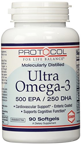 Protocol for Life Balance Ultra Omega-3 500 EPA/250 DHA 90 softgel capsules Protocol for Life Balance Ultra Omega-3 500 EPA/250 DHA 90 softgel capsules