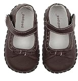 Pediped Originals * Isabella -- Choc Brown * Soft Leather-Soled Shoes! Large (US size: 5.5 -6 / 18-24 months / EU Size 21)
