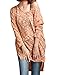Allegra K Ladies V Neck High Low Hem Side Split Batwing Sleeve Loose Tunic Shirt