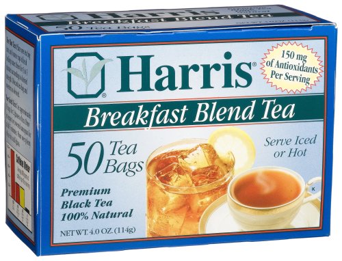 Harris® Breakfast Blend Tea, 50 Tea Bags, 4-Ounce Boxes (Pack of 12) by Harris®