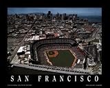 Unframed Pac Bell Park San Francisco Giants Large Aerial Print