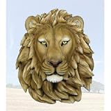 Lion Head Wall Mounted Fake Statue Indoor Outdoor Room