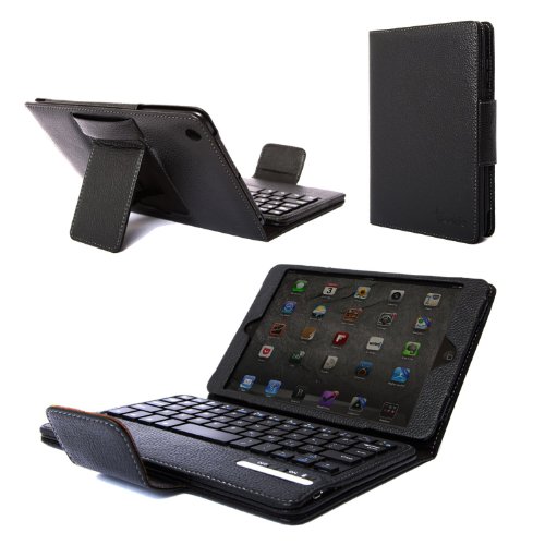 Poetic KeyBook Bluetooth Keyboard Case for iPad Mini Black