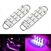 SAWE - 44mm 12-SMD 3528 Festoon LED Bulbs For Car Side Door Courtesy Rigid Loop 1.73