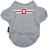 Pet Supplies : Officially Licensed By the NCAA  Ohio State Dog T-Shirt  Large