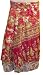 Indian Vintage Silk Long Warp Beautiful Skirt #P-63+instruction How to Wear 100 Way