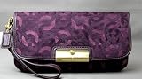 (コーチ)COACH ラージ クリスティン チェインリンク ルレックス ポーチ リストレット プラム F46367 B4/PM 並行輸入品 コーチ ポーチ