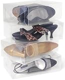 Women's Clear Shoe Boxes - Set of 10 (Clear) (3.75