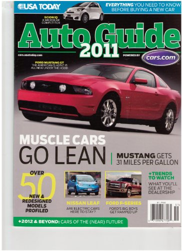 USA Today, Auto Guide 2011 Magazine (Ford Mustang 