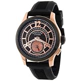 Stuhrling Original Mens 247.3324B61 Classic 'Baily' Automatic Retrograde Rubber Strap Watch 