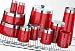 Red Bread Bin Premier Housewares Conical Bread Bin, Red Enamel