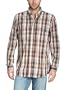Camel Active Herren Freizeithemd Regular Fit, kariert 115220, Gr. 52 (L), Rot (46 brick)