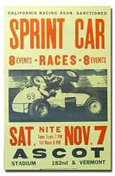 1959 Ascot Stadium Poster Print