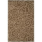 IMAGE OF Safavieh Soho Collection SOH812C Handmade Brown New Zealand Wool Area Rug, 5-Feet by 8-Feet