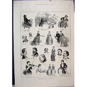 Violon Musical de Symphonie de James Hall de 1883 Souvenirs