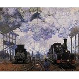 Claude Monet (La Gare St-Lazare, Arrival of a Train) Art Poster Print - 11x17