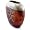 Elliptical Raku Calligraphy Vase - Harmony and Tranquility
