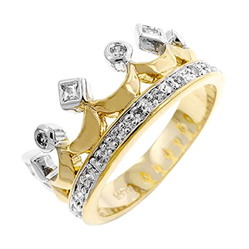 J Goodin Two Tone Crown Ring Size 8
