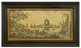 Antique Reproduction Artwork of Italian Ships At Port