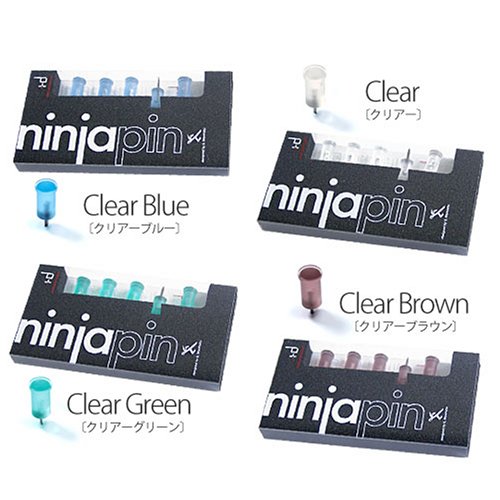 Ninjapin 5pcs [ニンジャピン 5ヶ入]　クリアーブラウン 