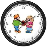 51dHOVkzhmL. SL160  Boy and Girl with Valentine Wall Clock by WatchBuddy Timepieces